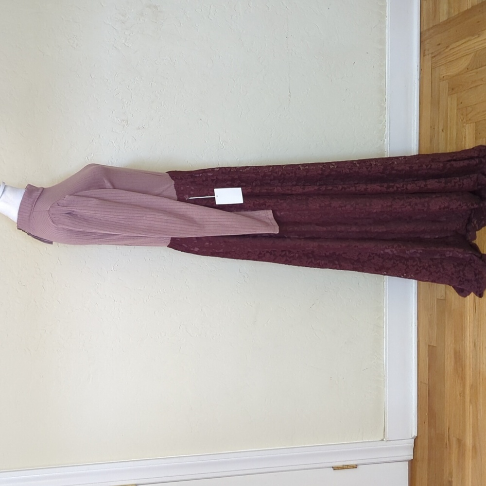 JOYFOLIE Mia Joy Bijourn Maxi Dress With Pockets In Dusty Orchid Size Medium - Picture 5 of 12